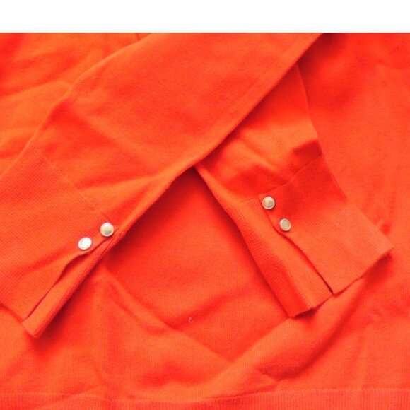 Red sweater, scoop neck, with buttons. Camaieu. XS. NEW - Picture 6 of 8